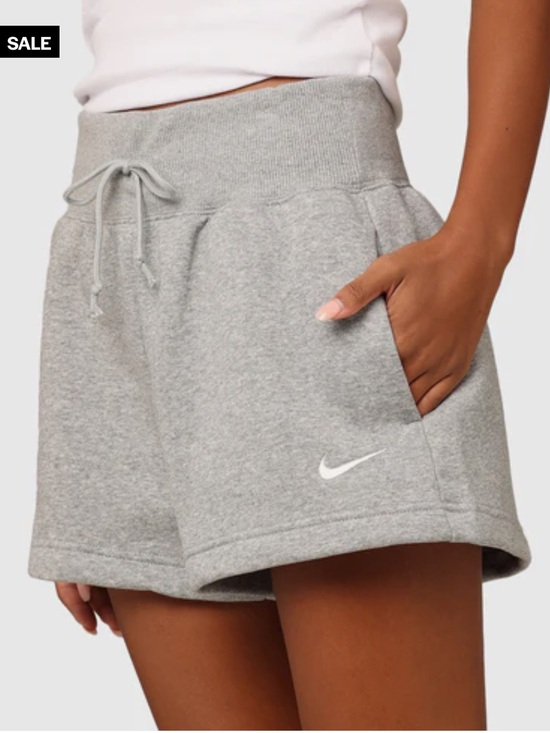 Nike Pants - Nike Women's Phoenix Fleece High-Rise Gray Shorts